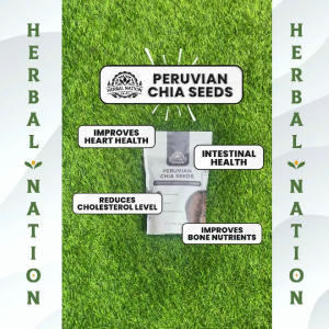 Herbal Nation Peruvian Chia Seeds – High Fiber Superfood 500g