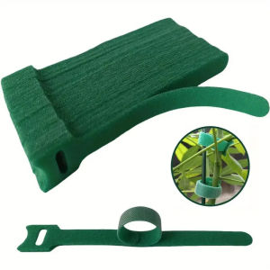 piece Reusable 6 inch Anti-slip Nylon Plant tie With Velcro Fastener Green For Climbing Plants Support And Horticultural Ga