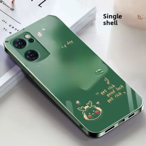 Applicable to Opporeno7 Phone Case Pfjm10 Dedicated 5G New Arrival Love Wealth Love Self Wind Water Fall and Winter Fine Hole Soft Cover Cute Best Selling High Mori Kiyoharu Drop-Resistant New Product 2024 Good-looking Cold