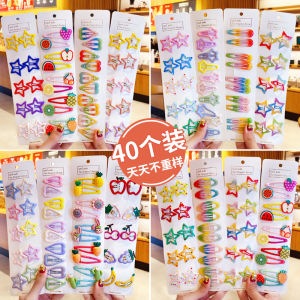 Cute Small BB Hair Clips for Girls Baby Hair Accessories Forehead Clip Hair Decorations Five-pointed Star Hair Clips