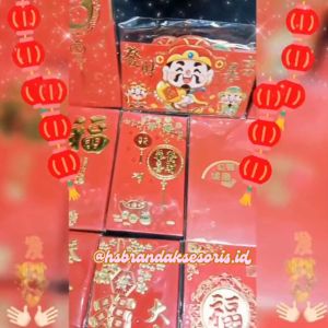 (6 PCS) ANGPAO IMLEK 3D PANJANG / ANG PAO MERAH FU TIMBUL / ANGPAU WEDDING NIKAH SANGJIT / HONG BAO SINCIA / ANGPAO SHUANG XI / RED ENVELOPE CHINESE NEW YEAR / AF863040