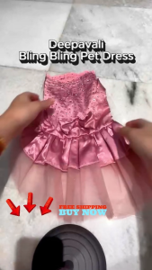 Dog Princess Dress - Baju Raya Kucing Betina Cat Dog Clothes Baju Kurung - Deepavali Raya 狗狗裙子