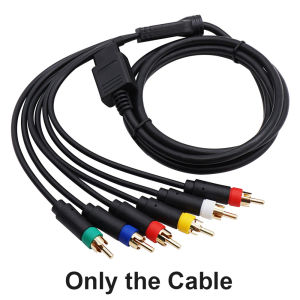 AV RCA BNC RGBS Cable for Nintendo N64 SNES NGC Cable for Console Video Audio Cord Composite for Color CRT Monitor RGB+Sync