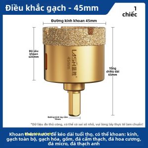 LASH | Dụng Cụ Mở Lỗ Khoan Khô Cho Đá Kính Gốm