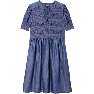 Juicy Couture | 100% Tencel Womens V-Neck Denim Dress