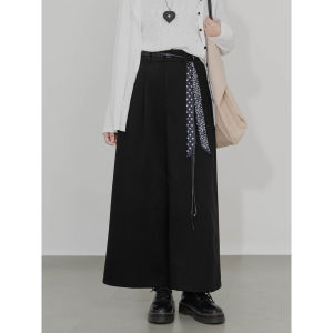 High Waist Wide Leg Nine Pants Womens Casual Straight Vintage Woolen Loose Slimming Personality Breathable Comfortable