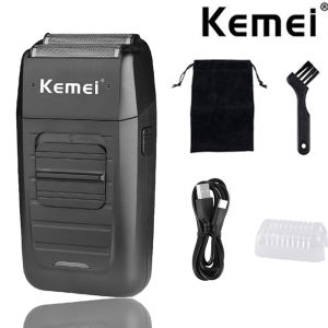 Bộ Tông Đơ Cắt Tóc Điện Chuyên Nghiệp Kemei KM-2296 KM-2299 KM-1102 Dành Cho Nam - Máy Cắt Tóc Với 5 Lưỡi Dao Có Thể Điều Chỉnh Độ Dài Sử Dụng Được Khi Ướt/khô