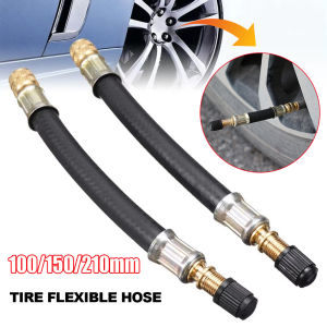 210mm Tire Valve Inflatable Extension Tube Tyre Valve Stem Adapter Flexible Rubber Hose Motorcycle Bike Car Lorry Accessories