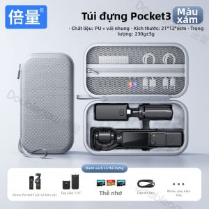 Doublepow | Túi Đựng Phụ Kiện Máy Ảnh DJI Pocket 3 Long Battery Life Ngoài Trời Di Động Chống Sốc Chống Trượt Chống Xước Túi Đựng Phụ Kiện
