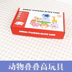 [Choo Choo Toy] Wooden Colorful Animal Balance Stacking Montessori Building Block Toys Mainan Blok 平衡积木叠叠乐 - BT115
