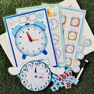 Math TICK-TOCK Time Learning | Cinnamoroll | Belajar Masa & Jam Latihan | Preschool Learning Toys