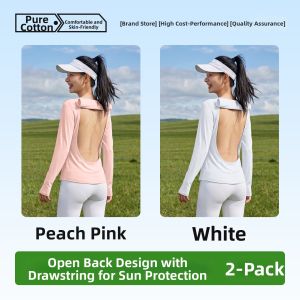 UPcosy | Cotton Bra Pads Sunbathing Top Long Sleeves with Flap