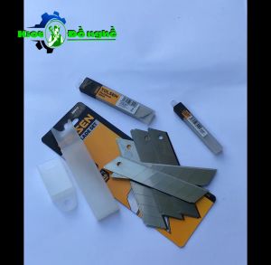 Lưỡi dao rọc giấy nhỏ và lớn TOLSEN - Hộp 10 lưỡi - KIOT ĐỒ NGHỀ
