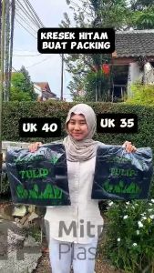 Kantong Plastik Tulip Putih 40 / Kresek Packing Online Shop Tebal