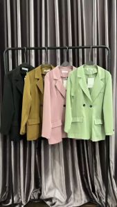 SV 6441 - Korean Blazer | Silvervogue | Outer Katun Poliester Pakaian Kasual Wanita