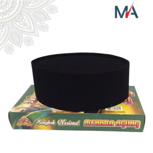 Songkok Kopiah Kopyah Nasional Hitam Polos Ac Pria Anak Dewasa Tinggi 9 Berkualitas