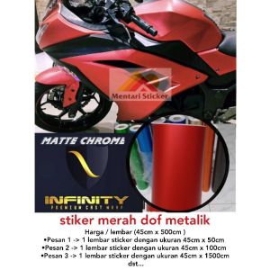 Skotlet merah dof metalik/stiker motor/sticker motor/skotlet motor