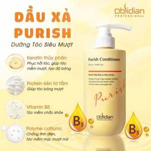 (Cty) Dầu gội xả và hấp Obsidan Purish siêu mềm mượt