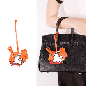 Soft Leather Pony Pendant Car Pendant Key Pendant Handmade Leather New Rivets War Horse Bag Charm Bag Charm Leather