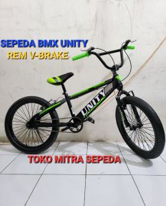 Sepeda BMX Laki-Laki Unity Ukuran 20 Inch Ban Jumbo 3.0