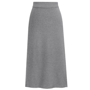 plus Size Autumn Winter Knitted Midi Skirt Womens Thickened Straight Cut High Waist Wrap around Skirt Korean Style Commute
