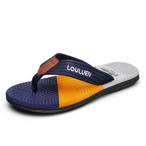 แฟชั่นผู้ชาย Flip Flops สไลด์ฤดูร้อน Anti-Skid รองเท้าแตะชายหาดกลางแจ้งรองเท้าแตะชายในครัวเรือนสไลด์สําหรับชาย