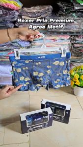 Boxer Pria Agree DD 1233 Motif | Celana Dalam Bokser Pria Bahan Katun