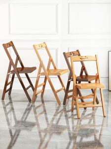 Living Room Small Stool Solid Wood Small Bench Low Stool Foldable Chair Bamboo Chair Small Chair Household Backrest Chair Small Wooden Stool