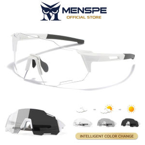 MENSPE แว่นตาขี่จักรยานกลางแจ้งสำหรับผู้ชายผู้หญิงแว่นตา UV400ขี่จักรยานแว่นเบาพิเศษป้องกันทรายแว่นกันแดดการมองเห็นได้ในเวลากลางคืน UV400แว่นตาใส่วิ่งขี่จักรยานสำหรับผู้ชายผู้หญิง