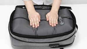 Free Air Pump Airback Vacuum Compression Travel Backpack Multifunction 65L Large Capacity&Expandable 17 Inch Laptop Backpack