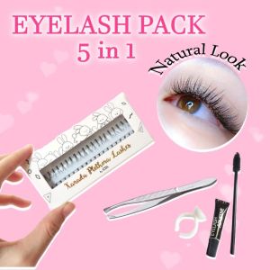PAKET Bulu mata tanam Bulumata Eyelash extension 7 in 1 Natural Halus Lembut Ringan