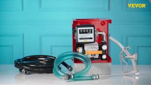 220V Self Priming Electric Oil Pump 550W Electric Fuel Self-Priming Transfer Pump Oil Diesel KeroseneTransmission Power Pump 60L/Min Large Flow And High-precision Quantitative Car Mounted Fuel Dispenser Oil Pump Fixed Amount Meter Pumping Unit