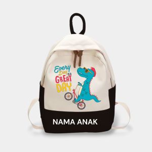 tas anak tas ransel sekolah TK SD tas ransel anak-anak perempuan laki-laki costom nama tas ransel mengaji merah hitam pink biru