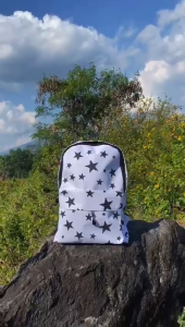Tas Ransel Pria wanita Bintang Keren Fashion Terbaru Backpack