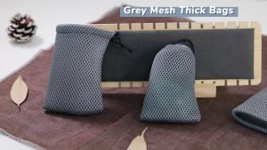 10 Chiếc Túi Đựng Đồ Trang Sức Bằng Lưới Nylon Có Dây Rút 9x13cm Túi Đựng Quà Tặng Cho Kính Điện Thoại Trang Sức - Bao Bì Trang Sức Lót Vải