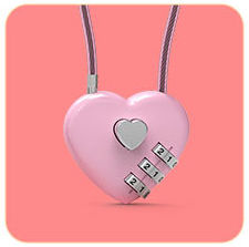 Heart Sheape Combination Lock for Locker Cable Lock with Code Padlock Combination for Luggage Suitcase Gym Locker Travel Safe