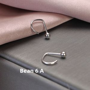 Pure Silver Bean Ear Cuff Womens Fashion Jewelry Lightweight Luxury Design Anti-drop Earrings Original Design Fresh out
