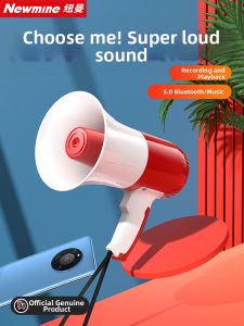 Newman Portable Handheld Bluetooth Speaker Loudspeaker Callout Broadcast Recording Street Vendor Amplifier Audio Equipment