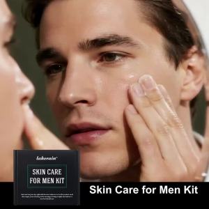 Skin Care Set for Men Essential Routine Daily Face Wash Facial Scrub Moisturizer SPF Night Cream Hydrated Skin Gifts For Men Ski