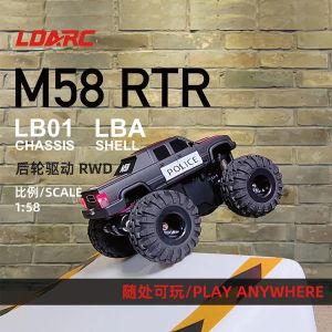 LDARC RC Car M58 RTR 2.4GHz 1/58 MINI Mirco RC Electric Remote Control Model Car Adult Childrens Tabletop Toys