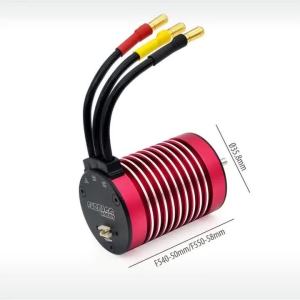 SURPASS HOBBY | Supersonic V2 F540 F550 Brushless Motor 4370/3930/3800/3600/3100KV 3.175mm Shaft W/Temp Sensor Port for 1/10 Tamiya RC Car Parts