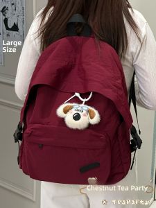 Large Capacity Outdoor Travel Backpack for Girls Simple Design Hiking School Bag with Padded Shoulder Straps And Zipper Closure