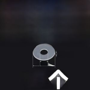 High Temperature Resistant PVC Transparent Soft Gasket Insulation Plastic Washer Shock Absorber Leak-Proof Sealing round Rubber Flat Pad M2-M10