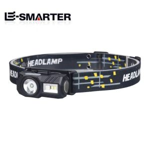 ESMARTER | New Mini LED Headlamp Motion Sensor Camping Fishing Lantern USB Rechargeable Headlight with Magnet Warning Lamp Cap Clip Lights