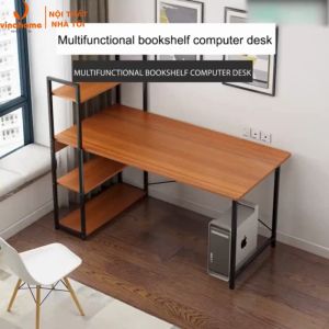 VNH-536 Bàn làm việc bàn văn phòng liền kề giá sách còn dùng học tập để máy tính... đa công năng và tiện lợi
