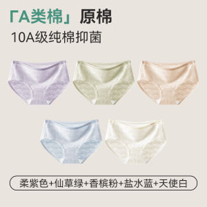 Pure Cotton Antibacterial Womens Underwear Triangle Shorts No Butt Pinching Invisible mid Waist Comfortable Ladies Panties