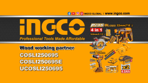 INGCO 4PC 66NM IMPACT DRILL+CIRCULAR SAW+ROTARY HAMMER+BLOWER COSLI250695