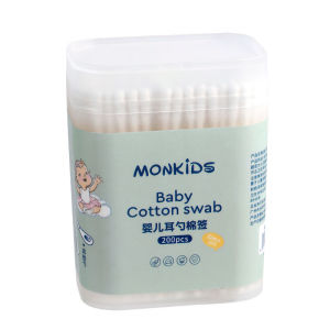 Baby Cotton Swabs Double Head Ear Spoon Head Box Packaged Spiral Head Newborn Infant Cleaning Care Cotton Sticks Baby Supplies