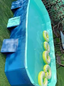 พร้อมส่ง สระว่ายน้ำครอบครัว สามารถพับเก็บได้ ไม่จำเป็นต้องพองตัว ง่ายต่อการจัดเก็บ แข็งแรงและทนทาน