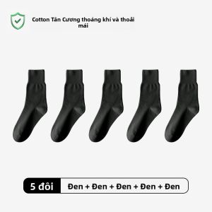 Tất thể thao AIMO cho nữ vải cotton 100% dài đến bắp chân chống mùi